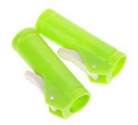 VICASKY 2 Pièces Pince de Remplacement pour Manche à Balai, Plastique | Mécanisme Rotatif Détachable, Convient à Plupart des Manches Standard, Vert, Accessoires de Nettoyage