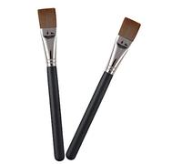 VICASKY 2 Pièces Pinceaux Fond de Teint Plat pour Masque Facial Brosse Maquillage Professionnelle Fibres Synthétiques Applicateur Doux et Durable pour Base Uniforme