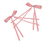 VICASKY 2 Pièces Pinces à Cheveux Nœud Rose pour Garçon Fille Accessoires Décoratifs Mignons Maintien Flexible pour Cheveux Fins ou Épais Style Lolita pour Fêtes et Usage Quotidien
