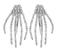 VICASKY 2 Pièces Pinces à Cheveux Strass Fantômes Accessoires Coiffure Gothiques pour Halloween Lot de Barrettes Brillantes