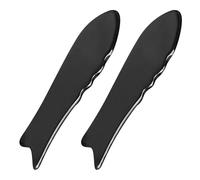 VICASKY 2 pièces Planche Gua Sha Corne de Buffle Naturelle Outil de Massage Ergonomique Forme de Poisson pour Corps Entier Accessoire Massage Manuel Portable pour Relaxation et