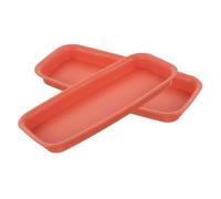 VICASKY 2 Pièces Plant Saucers Rectangular Plastic Drip Trays for Indoor Outdoor Garden Water Containment Root Health Spill Prevention