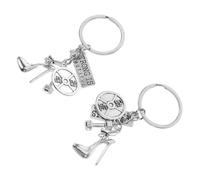 VICASKY 2 pièces Porte Clés Femme Forme Talon Haut Décoration Clé Originale pour Amateurs de Musculation et Fitness