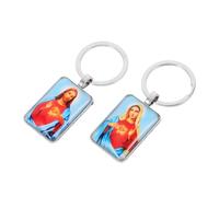VICASKY 2 pièces Porte-clés Mini Bible Jésus pour Fêtes et Communion Miniature Spirituel Accessoire Antiperte et Décoratif Rouge et Rouge orangé