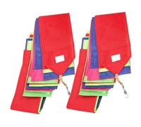 VICASKY 2 Pièces Queue de Cerf Volant Colorée avec Connecteur Décoration Longue Queue pour Cerf Volant DIY Accessoires pour Jeux Extérieur