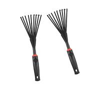 VICASKY 2 Pièces Râteau de Jardin Ergonomique avec Poignée Confortable Outil à Dents pour Désherbage et Entretien Plantes