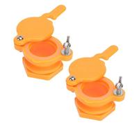 VICASKY 2 Pièces Robinet Extraction de Plastique Alimentaire PP Étanche et Accessoire Apiculture pour Seaux et Extracteurs avec Poignée Longue pour Réglage Facile