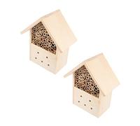 VICASKY 2 Pièces Ruche pour Pollinisateurs de Habitats Extérieurs Design Décoratif et Durable pour Insectes et Facile à Suspendre Utiliser