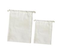 VICASKY 2 pièces Sacs de Rangement Coton Lin Respirant Pochons avec Cordon pour Farine Riz et Réutilisables et Écologiques pour Usage Quotidien Capacité Importante