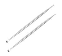 VICASKY 2 pièces Stylo Détecteur Points Acupuncture Auriculothérapie Acier Inoxydable Léger et Portable avec Tête Ronde Outil de Massage Antidérapant pour Thérapie Auriculaire