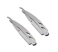 VICASKY 2 Pièces Support de Rasoir Vintage Acier Inoxydable de Porte Rasoir pour Usage Professionnel et Domestique et Durable Sans Lame