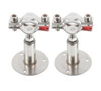 VICASKY 2 Pièces Support Mural en Acier Inoxydable 304 Réglable pour Tuyau, Clip de Fixation Argenté pour Tuyaux D'arrosage, Étanchéité pour Équipements Domestiques et Industriels