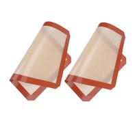 VICASKY 2 pièces Tapis de Pâtisserie Silicone Antidérapant Résistant Chaleur pour Macarons Biscuits et Pâte Réutilisable Non Adhérent