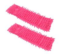 VICASKY 2 pièces Tête de Vadrouille Réutilisable Chiffon de Remplacement Absorbant et Accessoires Pratiques pour Nettoyage Maison Rouge Sols et Coins