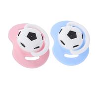 VICASKY 2 Pièces Tétine Silicone Football pour Garçon Fille Sucette Ergonomique Apaisante Design et Adapté Au Développement Dentaire des Nourrissons