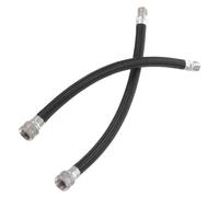 VICASKY 2 pièces Tuyau Flexible Dextension pour Pompe à Air Rallonge pour Gonfleur Pneus avec Embout et Facile à Installer Prolongateur Gonflage Polyvalent Noir
