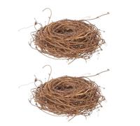 VICASKY 2 Rouleaux Couronne de Vigne Suspendue de Noël en Rotin Décoratif
