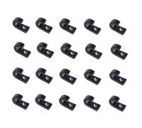 VICASKY 20 pièces Accessoires Bateaux Boucles Plastique pour Canoë Kayak Fixation Élastique Rigide pour Matériel de Résistantes et Durables Adaptées Aux Barques et Bateaux Océaniques