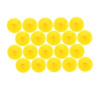 VICASKY 20 Pièces Arc et Ventouse pour Enfants pièces de Pointe de du Jeu Flèches de Jouets pour Enfants Pointes de Arc Ventouse Caoutchouc Jaune