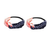 VICASKY 20 Pièces Bandeaux Cheveux Élastiques Drapeau Usa Lot de Bandeaux Femme Confortables et pour Maquillage Sport et Fête