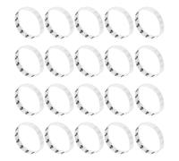VICASKY 20 Pièces Bracelet Punk Unisexe à Tête de Mort en Silicone Léger et Polyvalent, pour Gym et Halloween, Style Squelette pour Activités Sportives et Fêtes