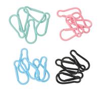 VICASKY 20 Pièces de Mousquetons en Aluminium Colorés, Boucles de Sécurité Robustes pour Activités Outdoor, pour Randonnée et Porte-clés, Résistant et Facile à Attacher