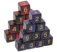 VICASKY 20 pièces Jeu de Dés Acryliques à Double Couleur Thème Espace Étoilé Numérotés Gravés pour RPG et Jeux de Plateau Dés Polyédriques Résistants et Équilibrés pour Remplacement et