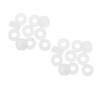 VICASKY 20 Pièces Joint Torique de Gonfleur de Pneu en Silicone Blanc