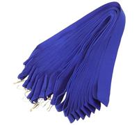 VICASKY 20 Pièces Lanière Bleue pour Médailles et Clips Métalliques | Pliable, Compacte et Résistante à L’étirement, Visibilité Renforcée, pour Bureau, Sorties Extérieures, Invités et Élèves