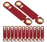 VICASKY 20 Pièces Lot de 20 Bagues de Cheville Rouge Taille 9 pour Perroquets et Petits Oiseaux, Bagues D'identification Réutilisables en Matériau Doux, Accessoires de Dressage et Suivi en