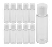 VICASKY 20 Pièces Lot de 20 Flacons-pompes Rechargeables 35 Ml, Plastique Transparent, Bouchon à Épaulement Plat Étanche, Distributeurs Cosmétiques pour Lotion, Huile Capillaire, Soins