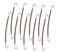 VICASKY 20 Pièces Lot de Crochets Élastiques pour Queue de Cheval Accessoires Coiffure pour Chignons Bande de Maintien Cheveux Café sans Tiraillement Ajustable à Toutes Textures