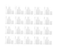 VICASKY 20 pièces Lot de Flacons Distributeurs Vides pour Vernis Semi-permanent Bouteilles Gel Transparentes avec Pinceau Outils de Rangement Portables pour Soins des Ongles Anti-fuite et