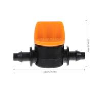 VICASKY 20 pièces Mini Barbed Adjustable Valve for Drip Irrigation PP Material Leak Flow Control Valve for Garden Lawn Greenhouse and Farm
