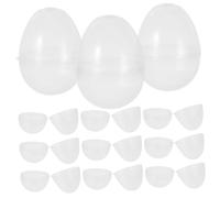 VICASKY 20 Pièces Oeuf de Pâques œufs Petit Enfants Bonbons à remplir réutilisable boîtes à Oeufs Plastique Transparent
