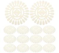 VICASKY 20 pièces Palette pour Ongles Forme de Fleur avec Échantillons de Faux Ongles Plateau Antiadhésif pour Mélange de Vernis Roue de Présentation pour Manucure Professionnelle et