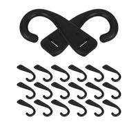 VICASKY 20 Pièces Résistant aux Intempéries pour Tente de Camping en Plastique Noir Multifonction, Taille 8,20 X 4,00 X 0,50 Cm, pour Abris de Chasse et Activités en Plein Air
