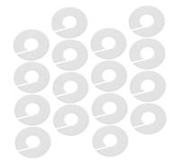 VICASKY 20 pièces Séparateurs de Rond pour Cintres Organisateur de Placard Blanc Diviseurs Pratiques pour Vêtements Bébés et Accessoires Faciles à Identifier et Ranger