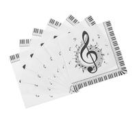 VICASKY 20 pièces Serviettes Thème Note de Musique pour Anniversaire Décoration Table Papier Robuste