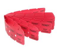 VICASKY 200 Billets de Tombola en Papier Rouge Lot de 200 Billets Consécutifs Interactifs Pratiques pour Jeux de Société Fêtes d'anniversaire et Mariages