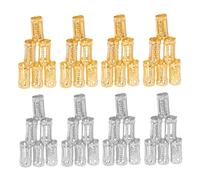 VICASKY 200 Pièces Anneaux Dreadlocks Fer pour Cheveux Accessoires Créatifs pour Tresses Bagues de Cheveux pour Bijoux et Décoration Or et pour DIY et Tressées