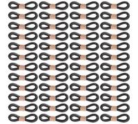 VICASKY 200 Pièces Bague de Patte Noire Réglable en Silicone et Fer pour Poussins et Canards, Correcteur Doux Favorisant Le Développement Sain en Soins et Réhabilitation de Volaille
