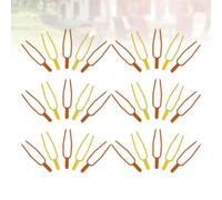 VICASKY 200 Pièces Clip Fixe de Vigne en Plastique, Haute Ténacité | Petite Poignée Délicate, Résistance à Corrosion, pour Lier des Tiges de Pastèque et Fraise, Art Planting Couleur Aléatoire