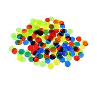 VICASKY 200 Pièces Jetons Bingo Plastiques Colorés pour Jeux Éducatifs et Loisirs Marqueurs de Comptage Polyvalents Plastique pour Jeu et Apprentissage Mathématique