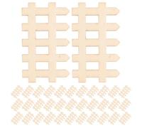 VICASKY 200 Pièces Miniature Clôture Bois Bordure de Jardin Décorative pour Mini Paysages Protection Plantes Succulentes Accessoire DIY pour Maison de Poupée et Jardin Féerique