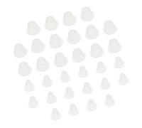 VICASKY 200 pièces Silicone Ink Cups Kit U-shaped Pigment Holders Microblading Tattoo Professional Use Transparent