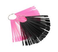 VICASKY 200pièces Présentoirs à Ongles Éventail Palettes pour Nail Art Organisateurs de Vernis Semi-permanents avec Bâtonnets Échantillons pour Salons et Pratique Personnelle