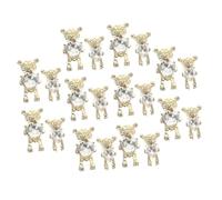 VICASKY 20pièces Breloques Ours Pour Nail Art Décorations De Manucure Ornements Exquis Pour Ongles Accessoires De Diy Pour Ongles Breloques Pour Diy