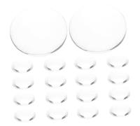 VICASKY 20pièces Clous Verre Transparent Pour Carte De Présentation De Vernis à Ongles Nuancier De Couleurs Cabochons Ronds Pour Nail Art