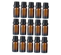 VICASKY 20pièces Flacons Huiles Essentielles Verre Ambré De Contenants Cosmétiques Portables Flacons Pour Transport Extérieur
